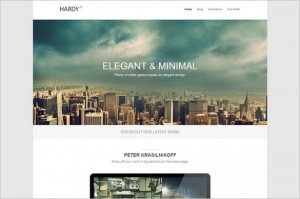 Hardy is a responsive minimalistic WordPress Theme