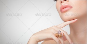 Beautiful woman wearing jewelry