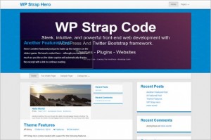 WP StrapHero is a free WordPress Theme