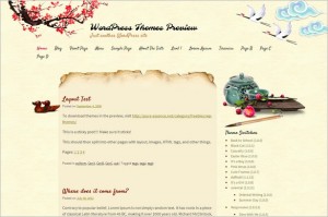 Free Exciting WordPress Themes - Oriental Writing