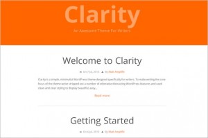 Clarity Free WordPress Theme