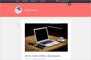Lingonberry Free WordPress Theme