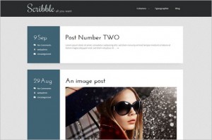 Scribble - A Free WordPress Theme from 7Theme