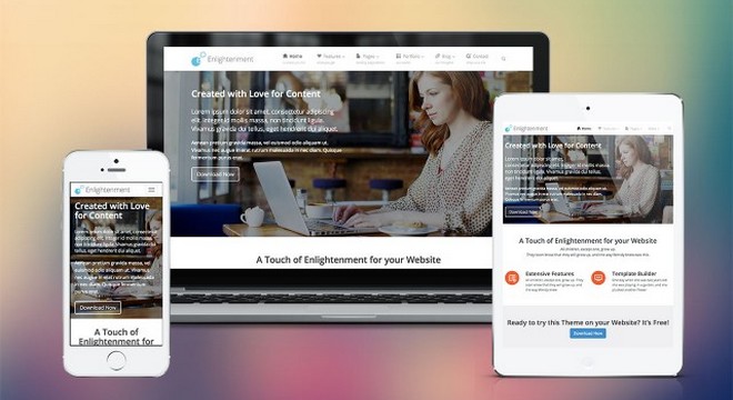 Enlightenment - A Free Flexible and Multipurpose WordPress Theme