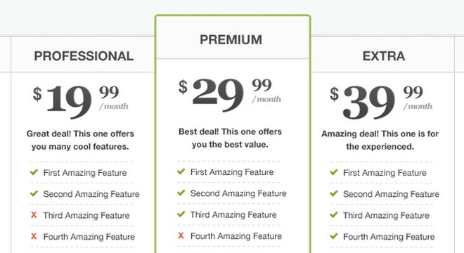 Free WordPress Plugins to Create Elegant Pricing Tables