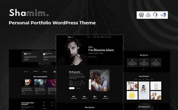 Shamim - Personal Portfolio Responsive WordPress Theme