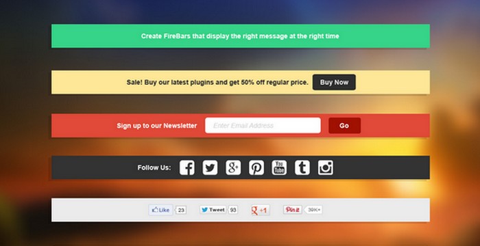 FireBar - Awesome Notification Bars for WordPress