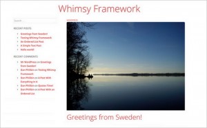 Whimsy Framework - A Free WordPress Theme With Plenty of Baked-in Extras