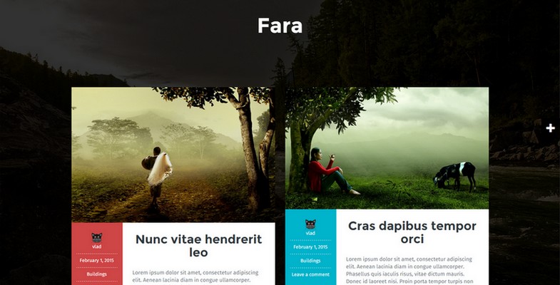 Fara - A Free Blogging WordPress Theme that Stand Out from the Crowd