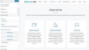 Themeisle’s One Page Theme Parallax One: Premium Quality Though Absolutely Free