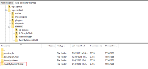Create Child Theme Folder