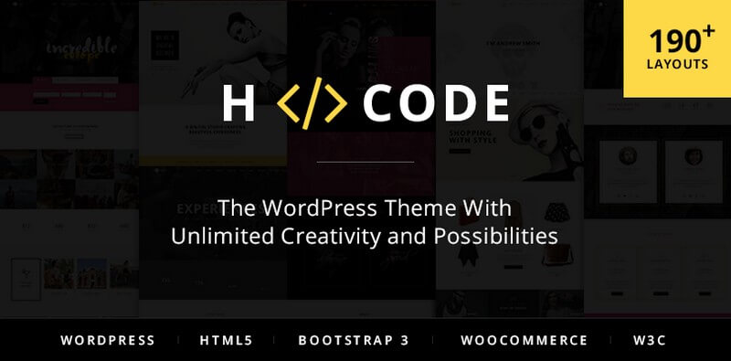 H-Code: A Powerful, Responsive & Multipurpose WordPress Theme