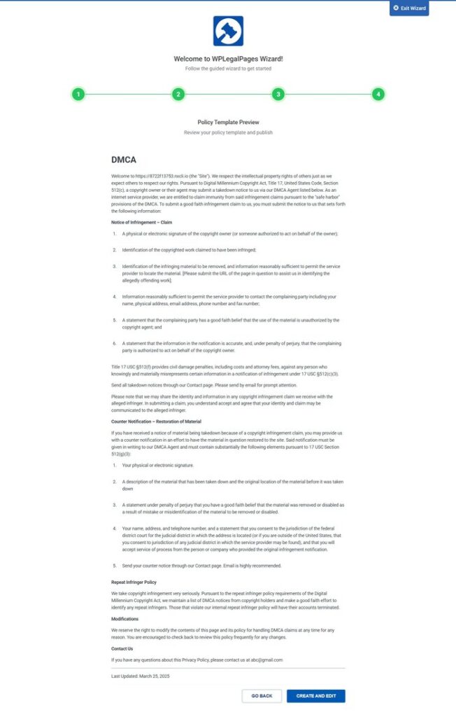 policy template